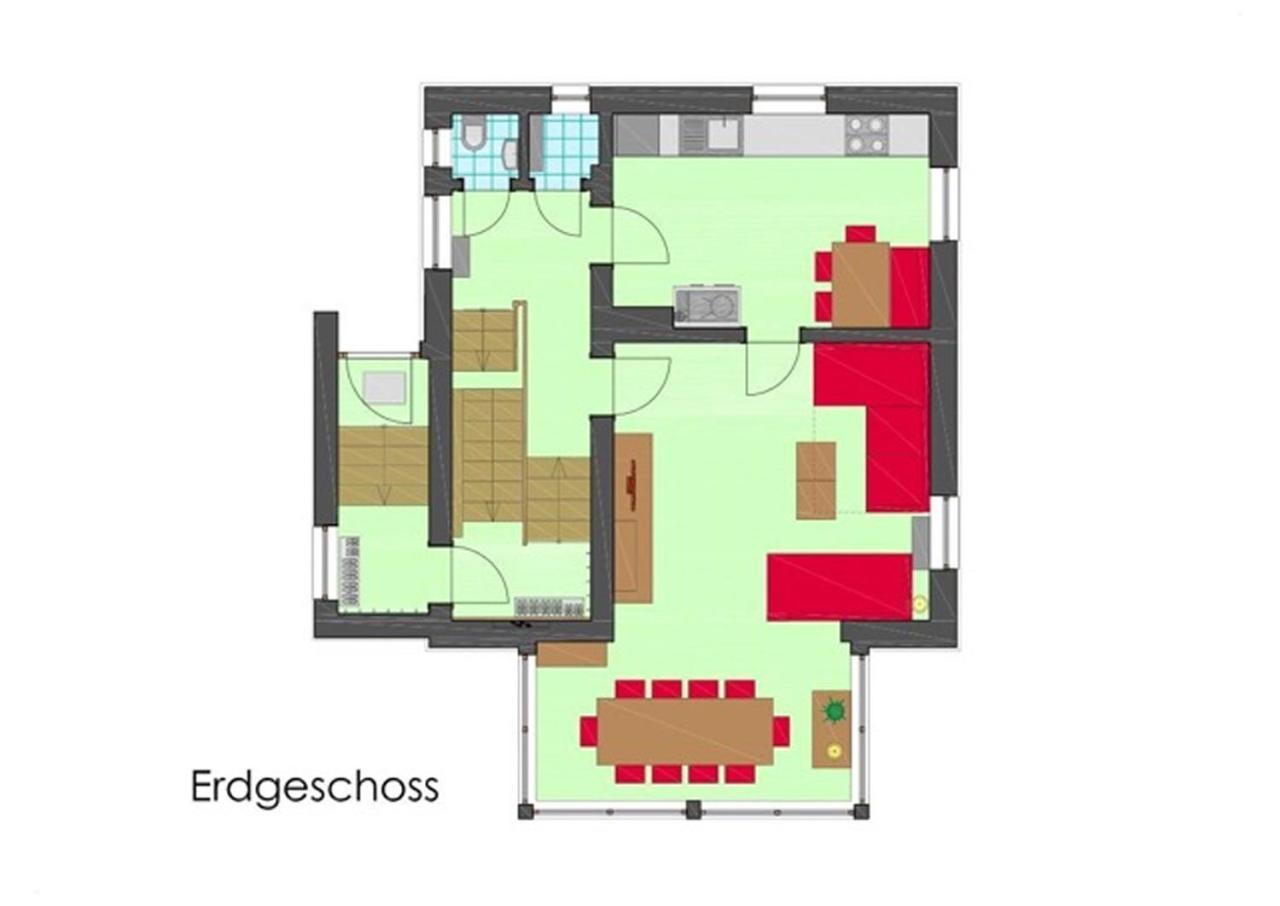 Villa Schnuck - Das Rote Ferienhaus Bad Gastein Exteriör bild